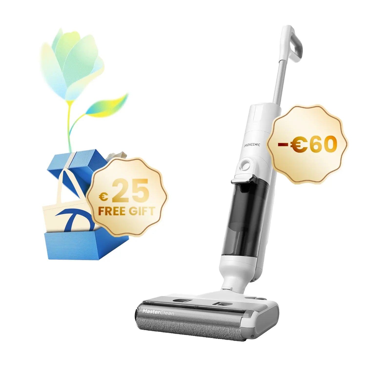 Proscenic F10 Ultra Wet Dry Vacuum Cleaner & Mop | 3-in-1 Floor Washer