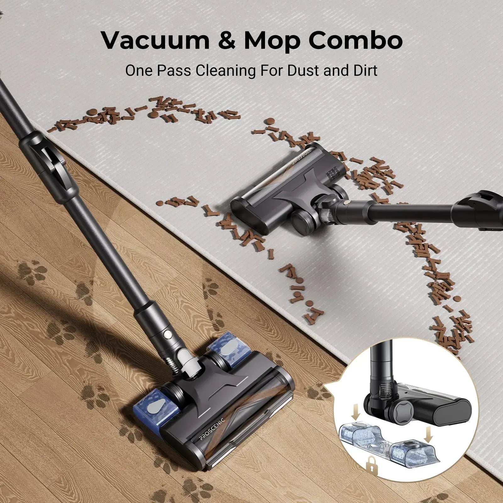 (Pre-Sale) New Arrival Cordless Vacuum -- Proscenic P20 OnePass
