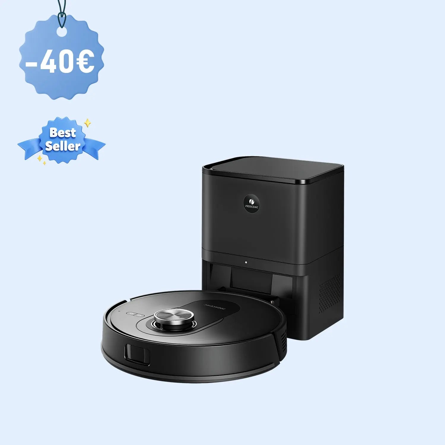 Robot Aspirador Y Fregasuelos Proscenic Q8 MAX+ | 8000Pa, Navegación LDS, Autonomía 200 Min | Control Por App Y Voz
