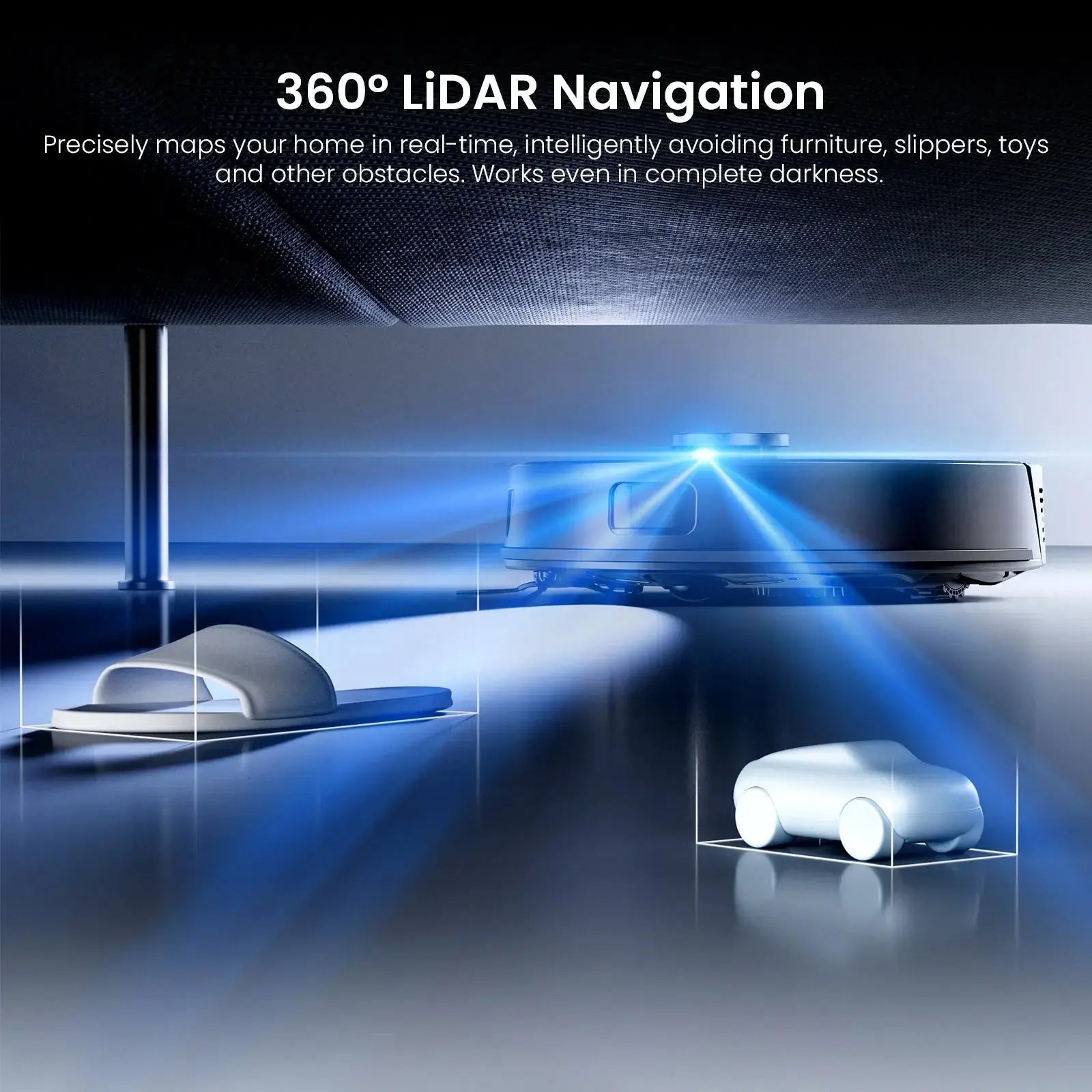 Proscenic Q8 Max+ Robot Vacuum & Mop | LiDAR Navigation