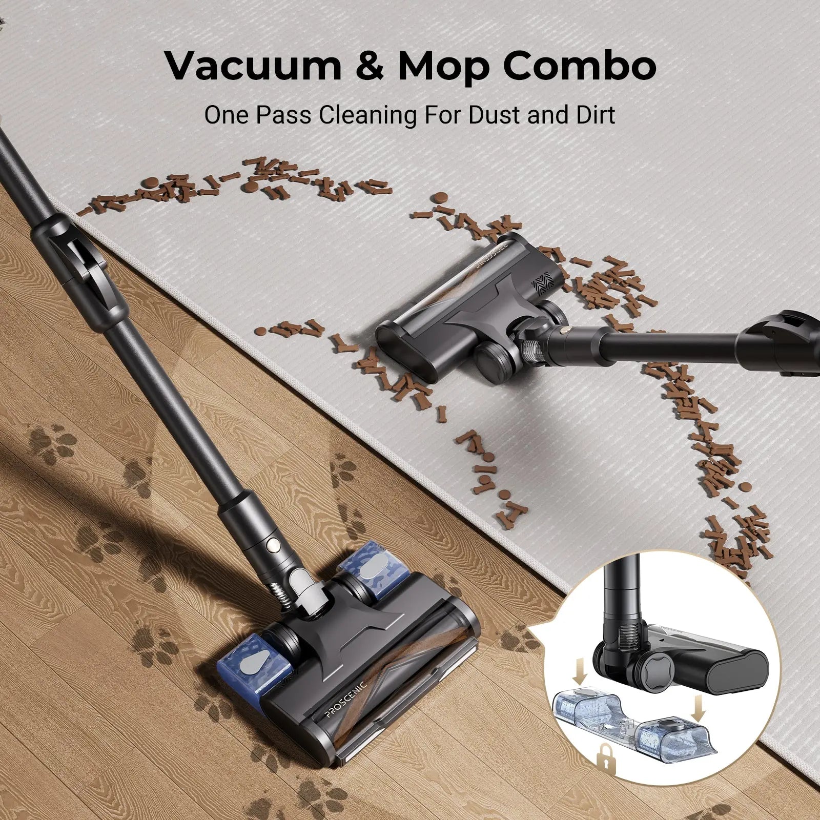 (Pre-Sale) New Arrival Cordless Vacuum -- Proscenic P20 OnePass 