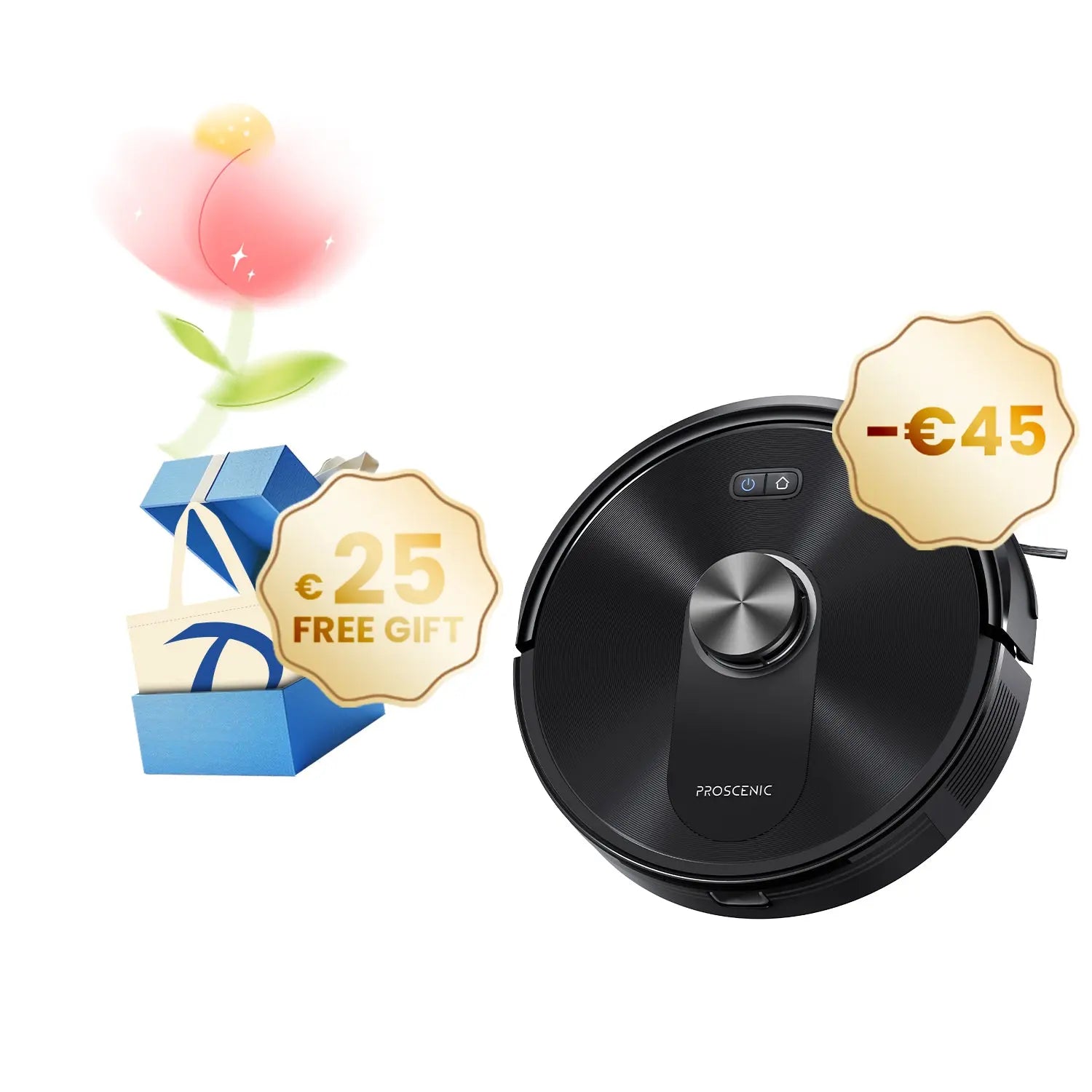 Proscenic Q10 Robot Vacuum and Mop | 8000Pa Suction & dToF Navigation