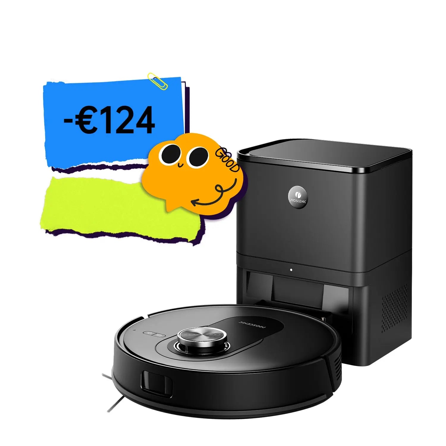 Proscenic Q8 Max+ Robot Vacuum | 8000Pa Suction & Dual LiDAR Obstacle Avoidance