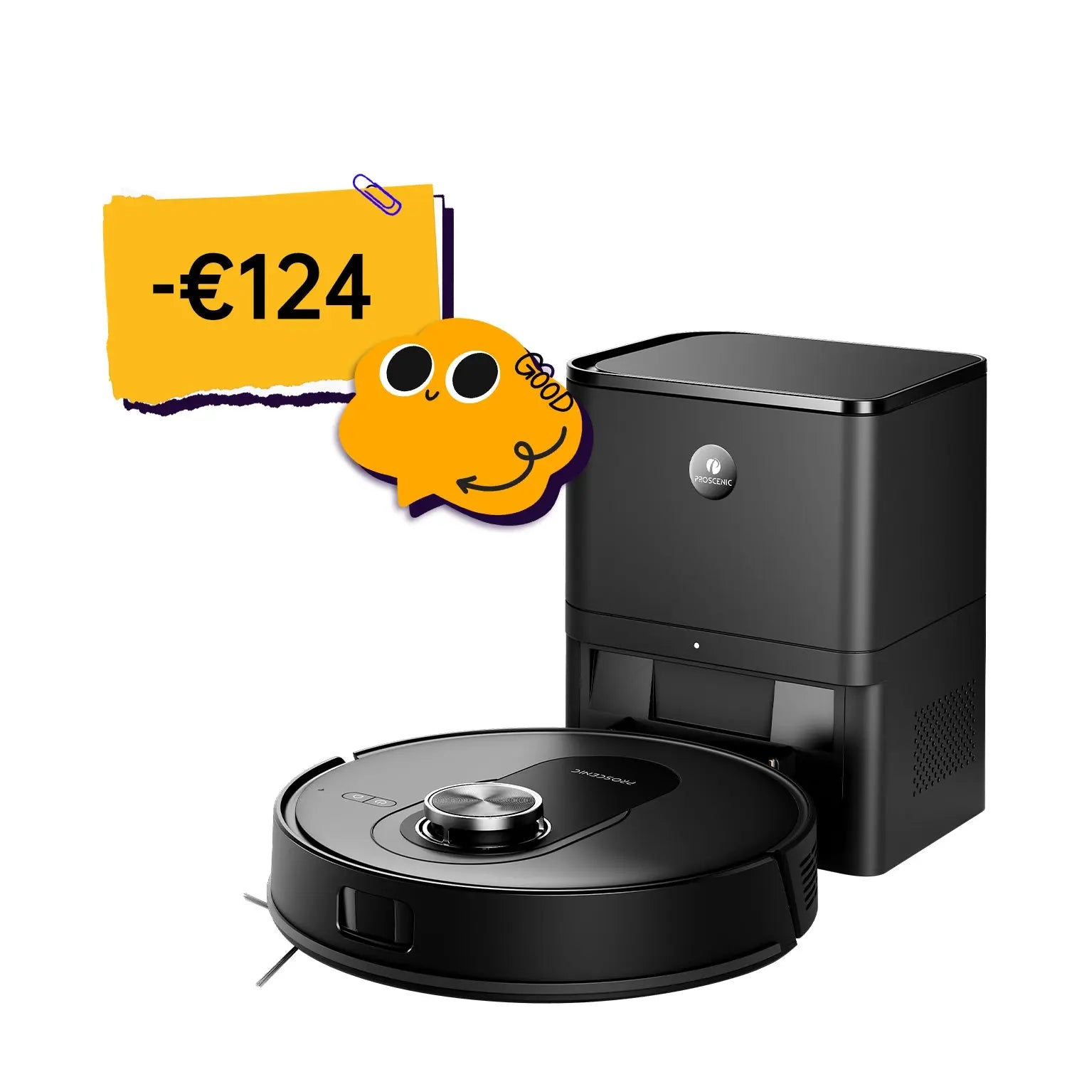 Proscenic Q8 Max+ Robot Vacuum | 8000Pa Suction & Dual LiDAR Obstacle Avoidance