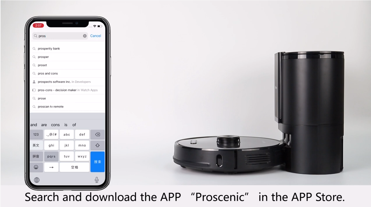 M8 PRO How to do APP Connection “Proscenic”