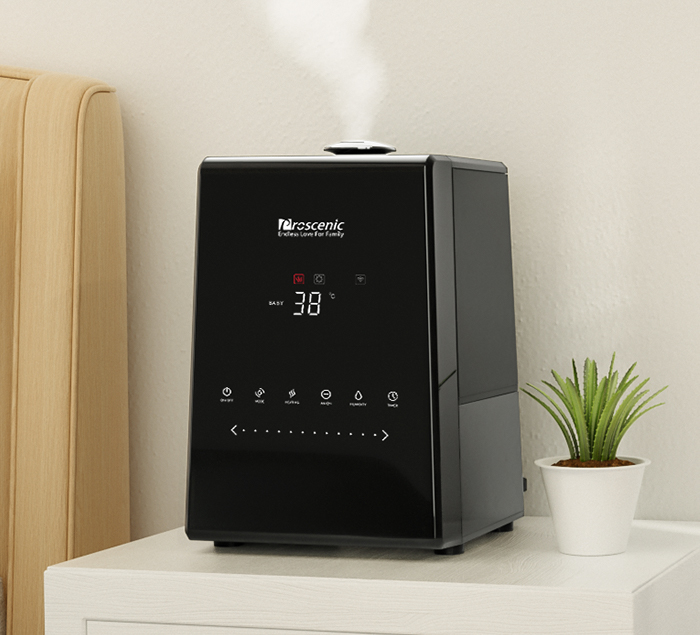 Proscenic 808c humidificateur d'air maison intelligent - contrôle appli et  télécommande - buse à 360 degré PROSCENIC