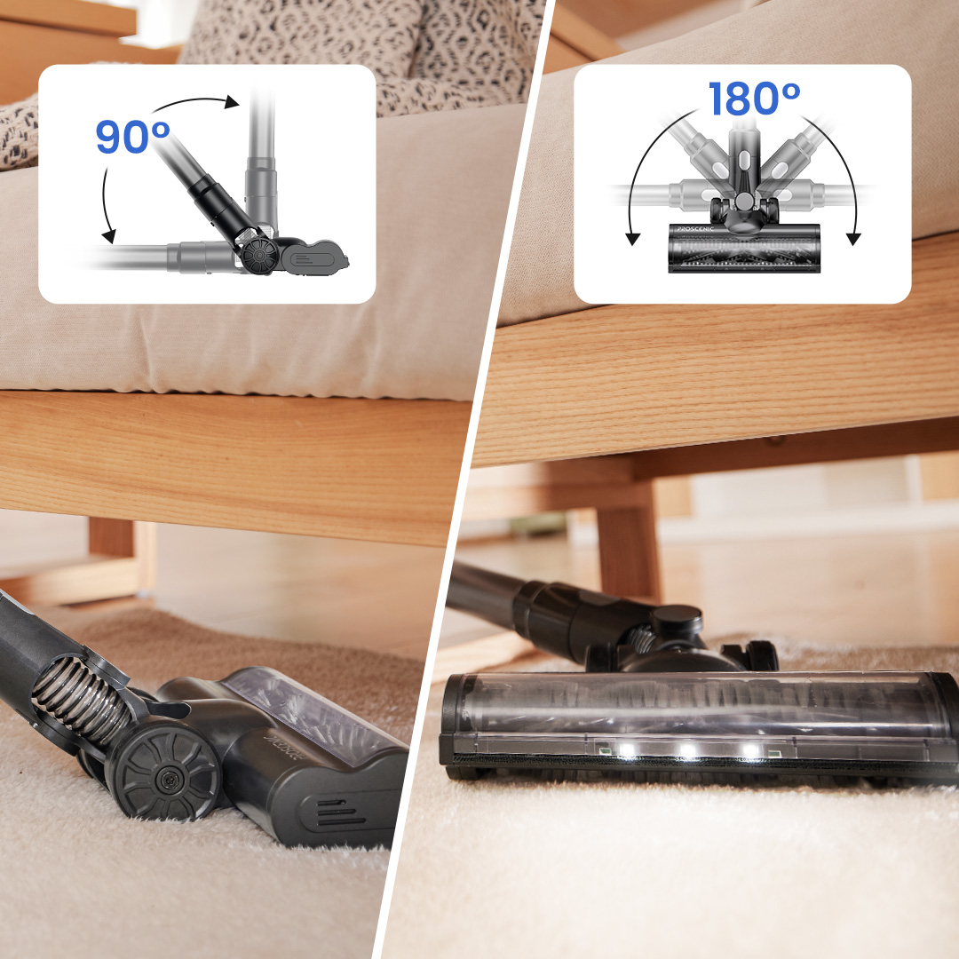 Proscenic P11 Mopping Aspirapolvere Senza Fili Lavapavimenti  Potente/Leggero 35Kpa/430ml Serbatoio Dell'Acuqa, Autonomia 50 Minuti,  Scopa Elettrica 4 Spazzole,LED Display, Pavimenti/Animali Domestici -   - Offerte E Coupon: #BESLY!